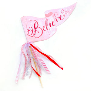 Believe Christmas Party Pennant - Ellie and Piper