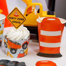 Construction Barricade Cups - Ellie and Piper