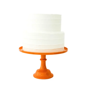Orange Pedestal Cake Stand - Ellie and Piper