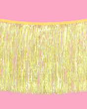 Yellow Fringe Foil Banner - Ellie and Piper