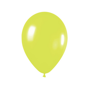 11" Neon Yellow Latex Balloon - Ellie and Piper