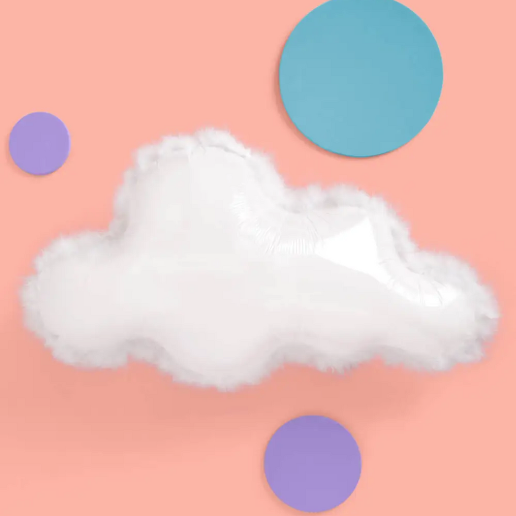 White Feather Cloud Balloon - Ellie and Piper