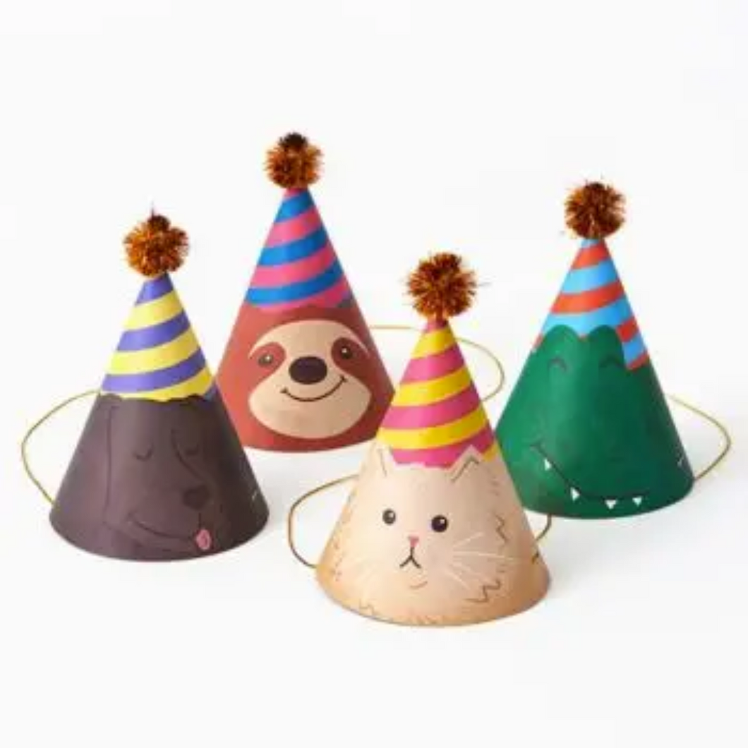 Balloon Party Animal Party Hats - Ellie and Piper