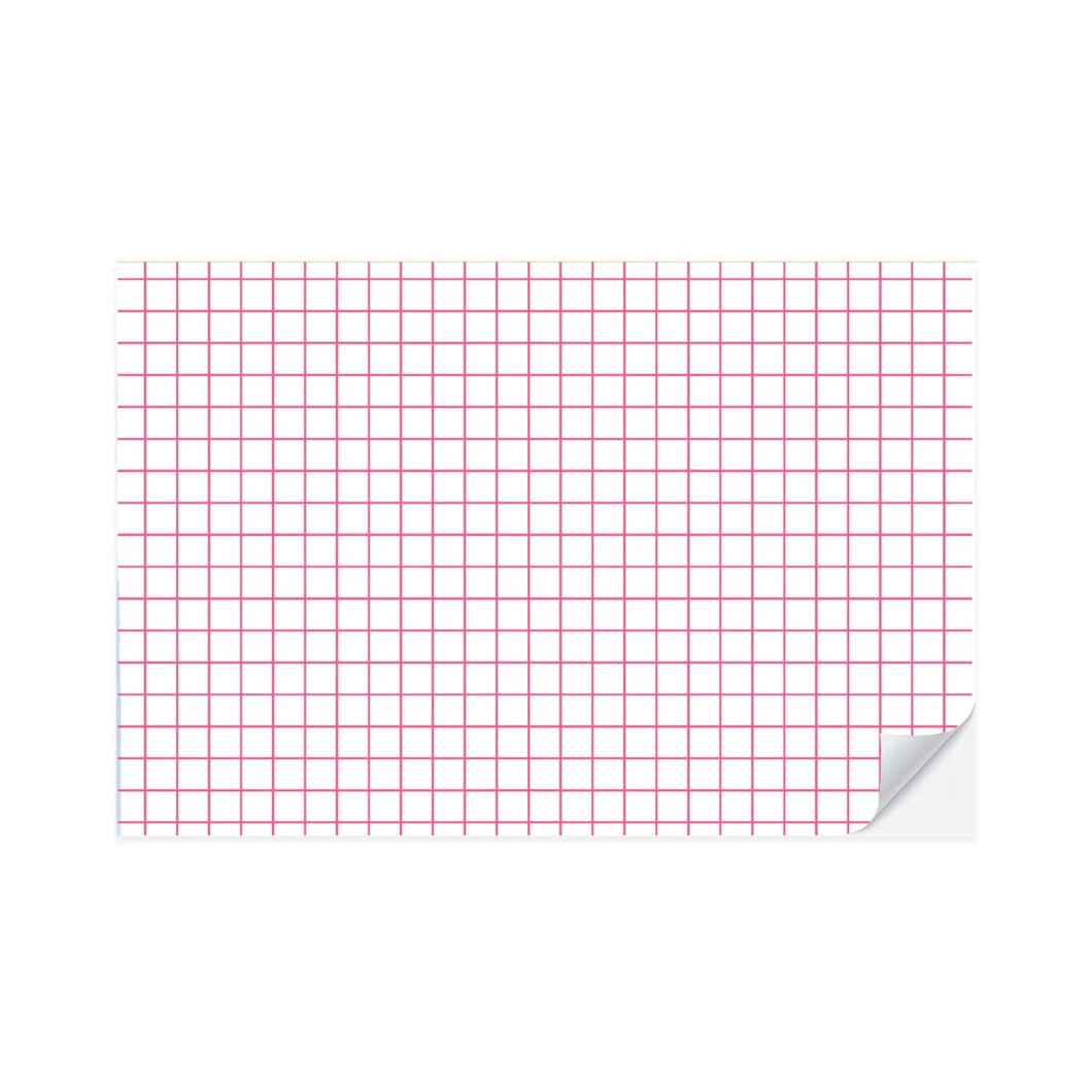 Pink Grid Placemat Pad - Ellie and Piper