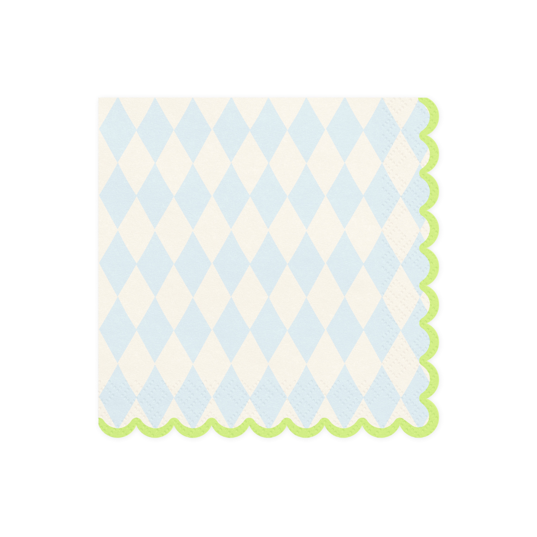 Pastel Diamond Print Napkins