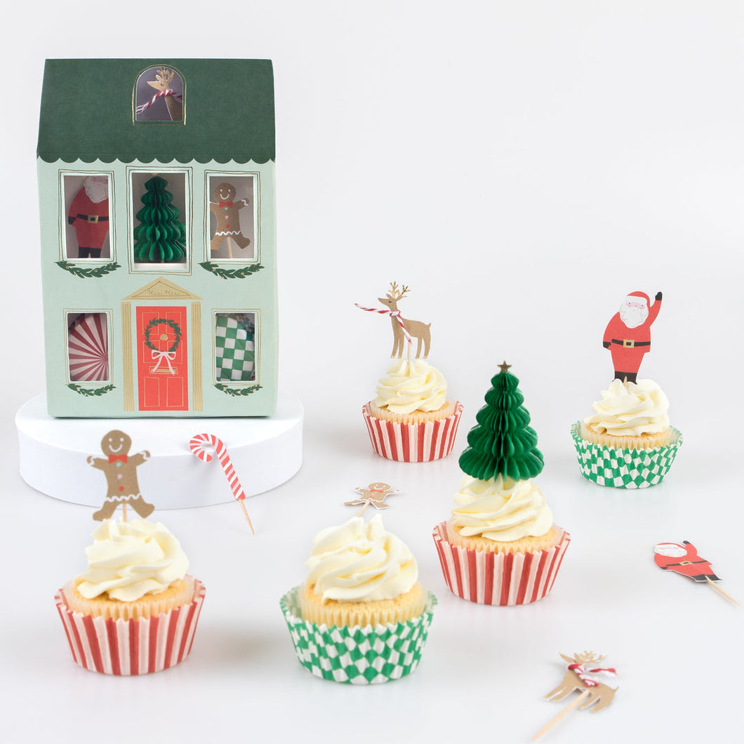 Festive House Cupcake Kit - Ellie and Piper