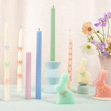 Pink Bow Taper Candles - Ellie and Piper