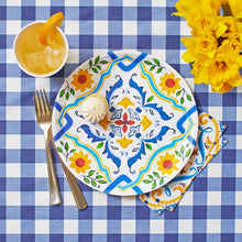 Navy Gingham Paper Tablecloth - Ellie and Piper