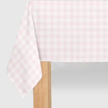 Pink Gingham Paper Tablecloth - Ellie and Piper