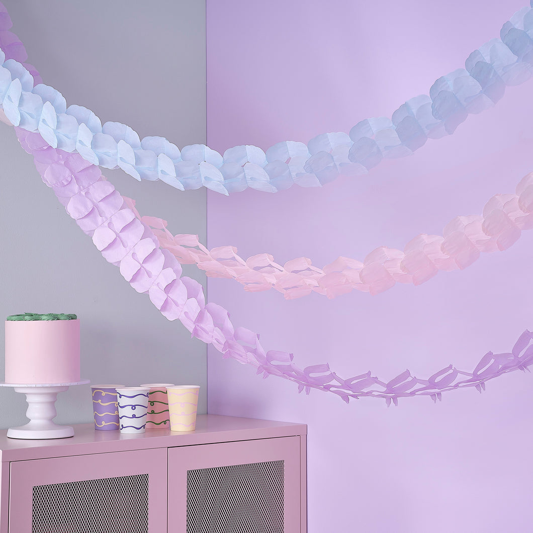 Tissue Paper Garland Hanging Decoration - Ellie and Piper