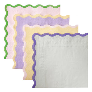 Wavy Pastel Napkins - Ellie and Piper