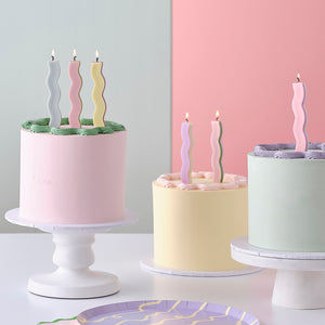 Pastel Wave Birthday Candles - Ellie and Piper
