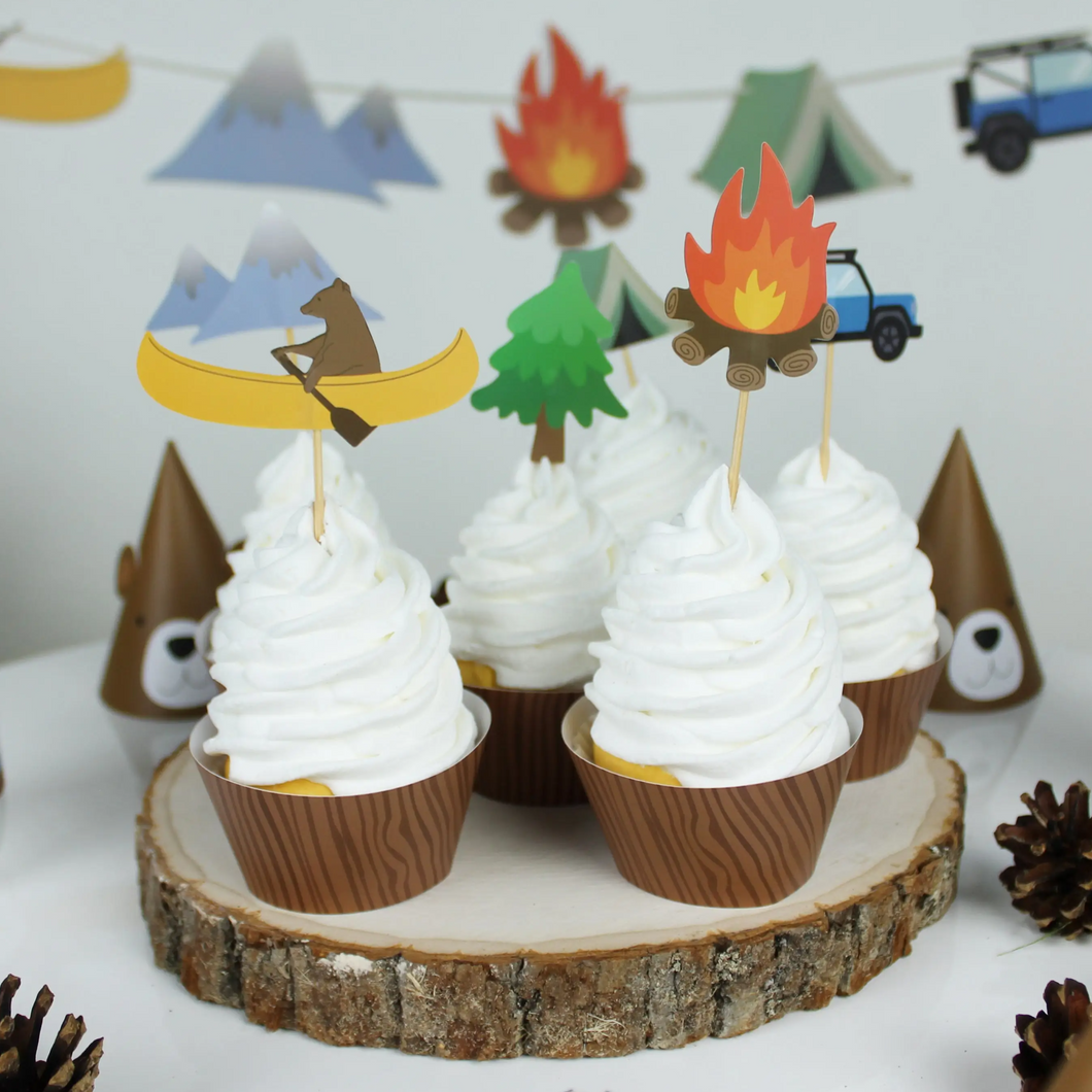 Adventure Cupcake Toppers & Wrappers - Ellie and Piper