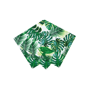 Tropical Fiesta Palm Leaf Cocktail Napkins - Ellie and Piper