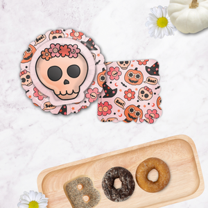 Groovy Halloween Skull Plates - Ellie and Piper