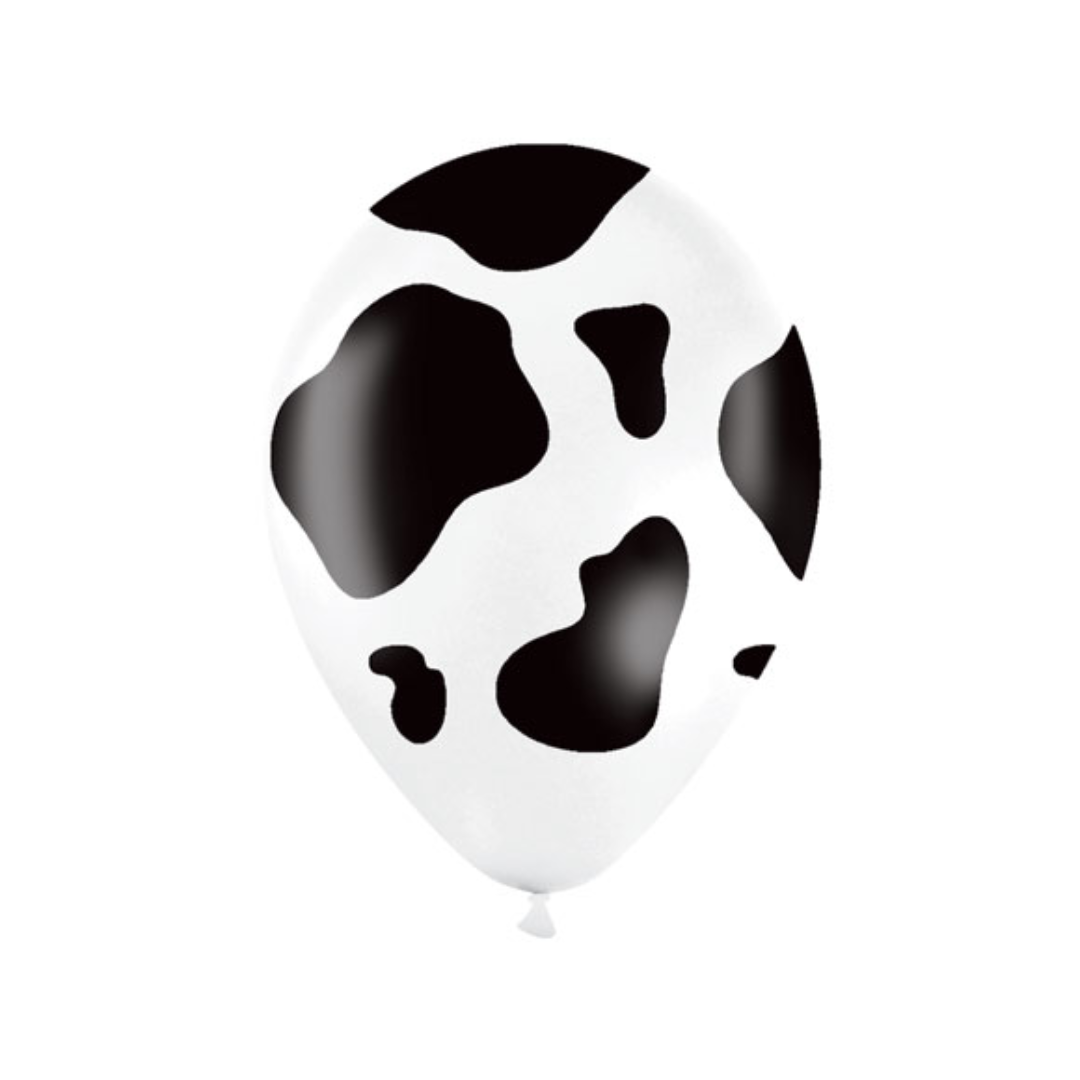 11" Holstein Cow Print Latex Balloon