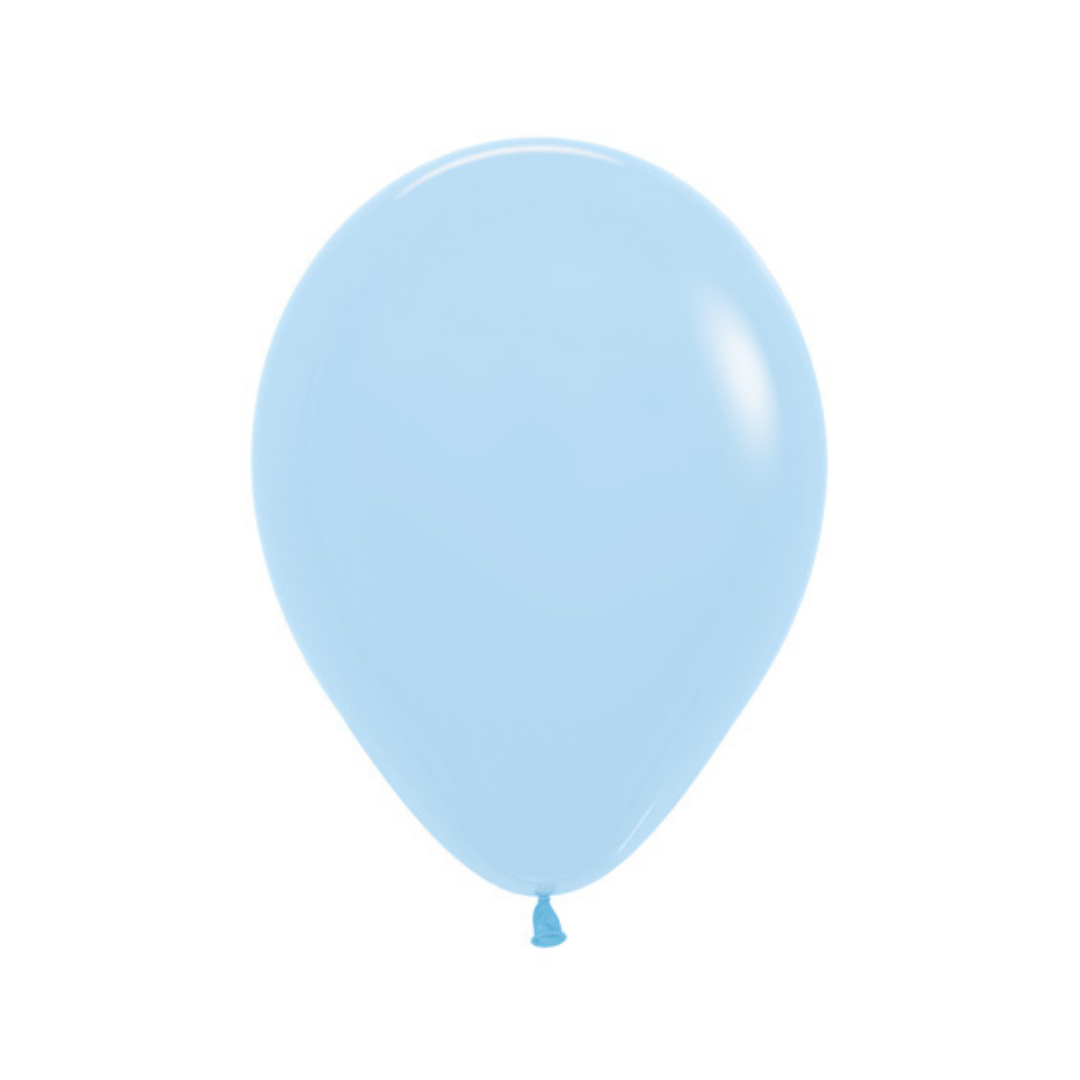 Matte Pastel Blue Latex Balloon (3 Sizes)