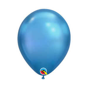 11" Chrome Blue Latex Balloon - Ellie and Piper