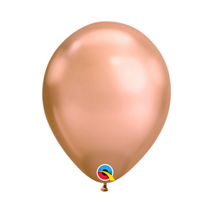 11" Chrome Rose Gold Latex Balloon - Ellie and Piper