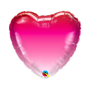 18" Ombre Heart Balloon - Ellie and Piper