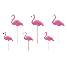 Flamingo Cake Toppers + Food Picks - Ellie and Piper