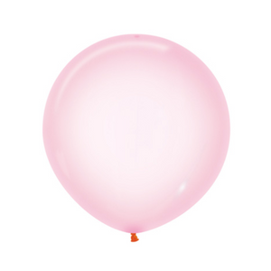 24" Crystal Pastel Pink Latex Balloon - Ellie and Piper
