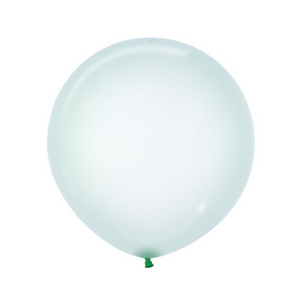24" Crystal Pastel Green Latex Balloon - Ellie and Piper