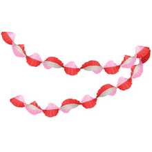 Valentine's Day Pink & Red Stitched Streamer - Ellie and Piper