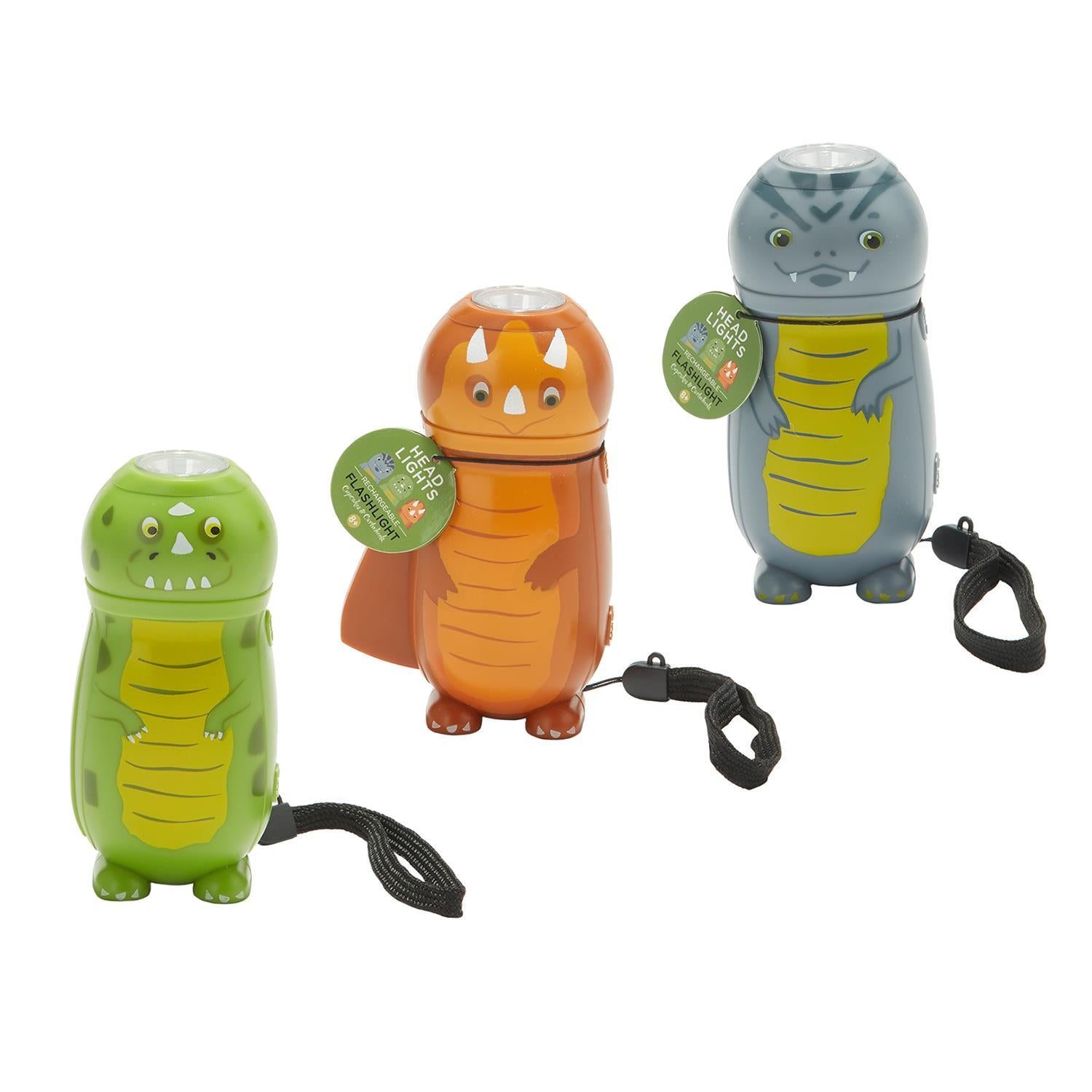 Dinosaur Rechargeable Flashlight (3 Styles)– Ellie and Piper