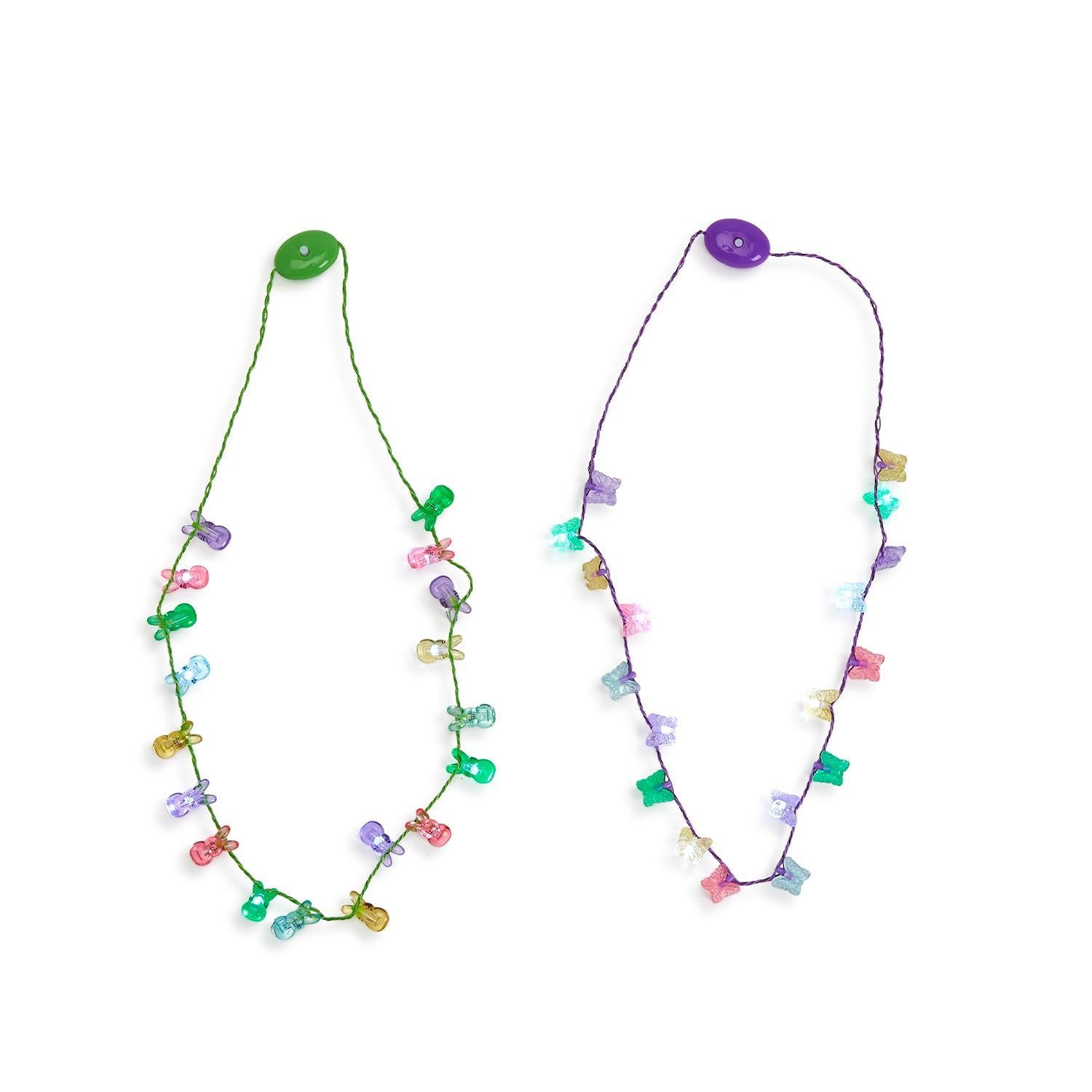 2 LED Light Up Christmas Bulb Necklace Party ideas Jewelry Necklace Xmas  Gift | eBay