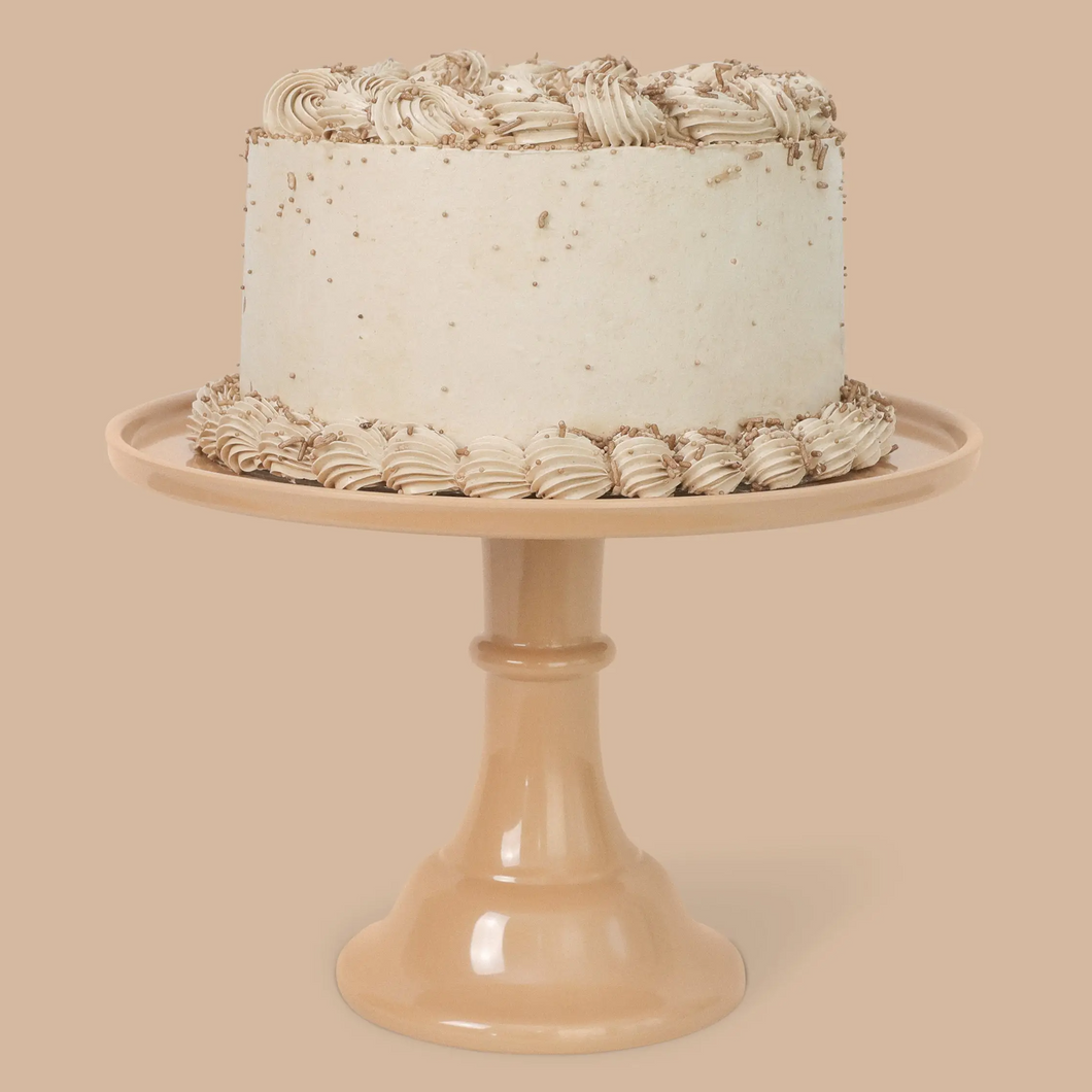 Melamine Cake Stand - Latte Brown - Ellie and Piper