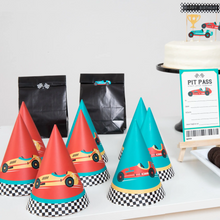 Vintage Race Car Party Hats - Ellie and Piper