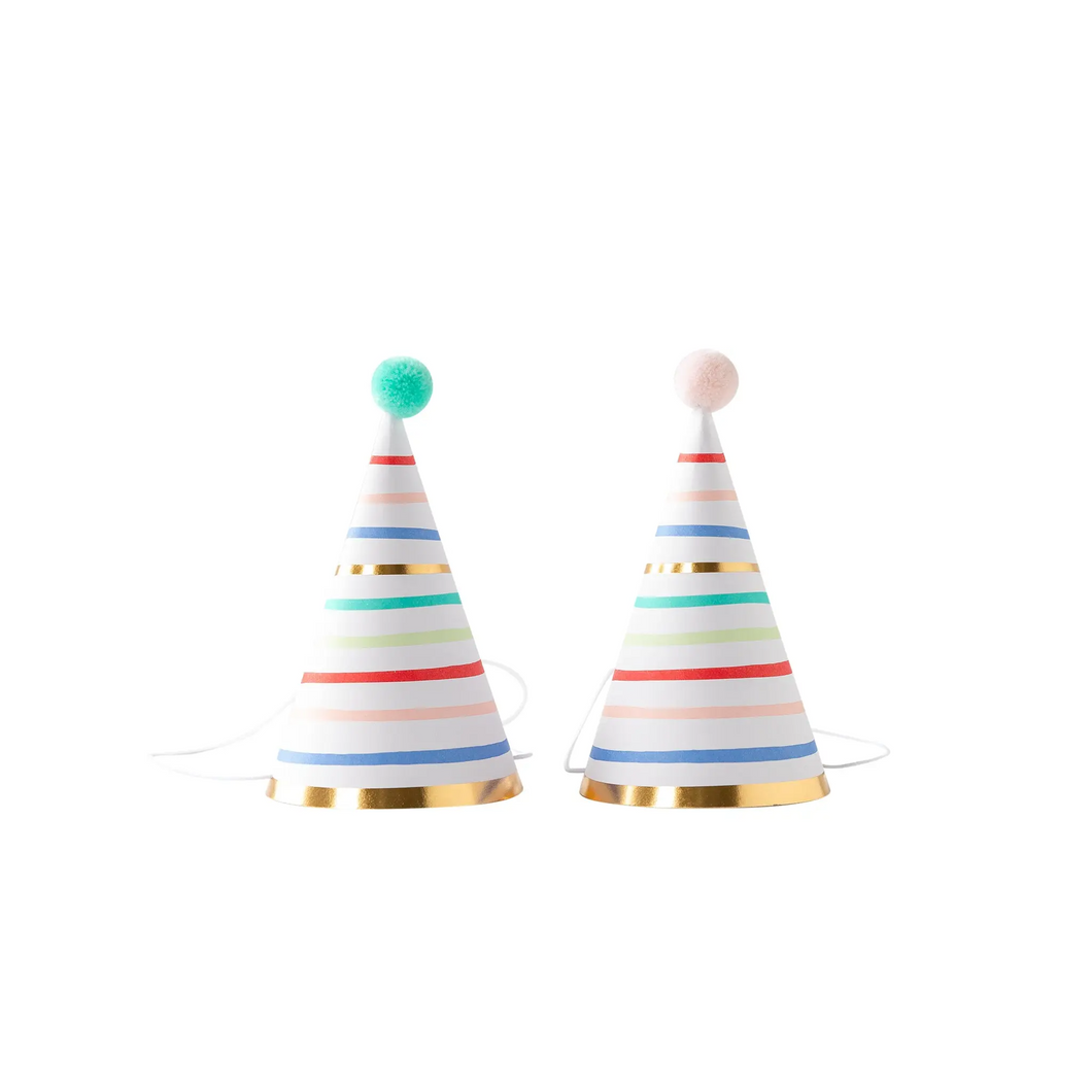 Oui Party Birthday Party Hats (Set 0f 8) - Ellie and Piper