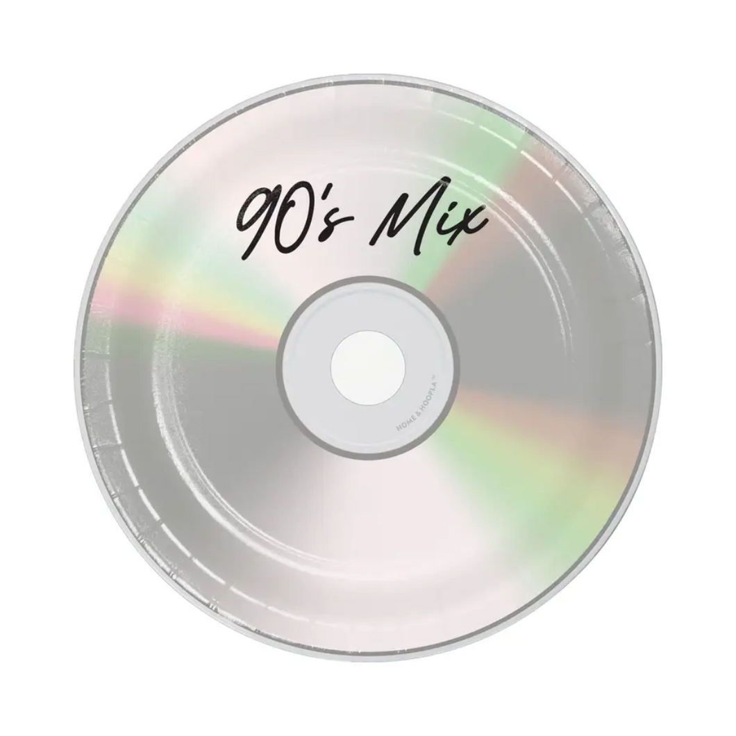 90's Mix CD Plates (Set of 16) - Ellie and Piper