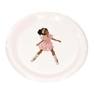 Ballerina Girl Large Paper Plates - Ellie and Piper