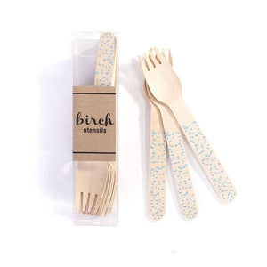 Birch Forks - Blue Confetti - Ellie and Piper
