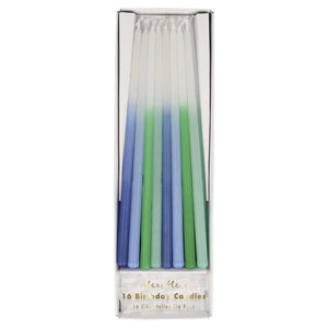 Blue Dipped Tapered Candles - Ellie and Piper