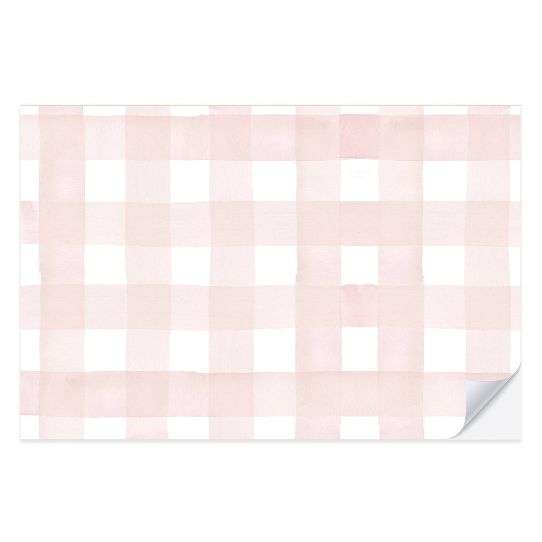 Blush Gingham Placemat - Ellie and Piper