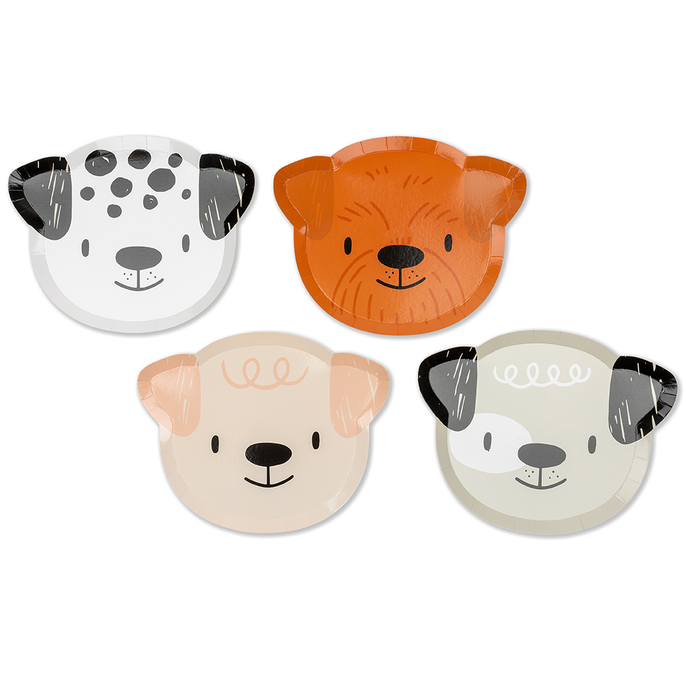 Bow Wow Dog Large Paper Plates - Ellie and Piper