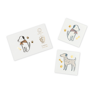 Bow Wow Dog Temporary Tattoos - Ellie and Piper