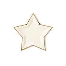 Cream Star Shaped Plates - Ellie and Piper