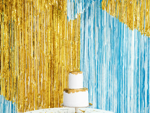 Blue Fringe Curtain Backdrop - Ellie and Piper