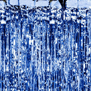 Blue Fringe Curtain Backdrop - Ellie and Piper