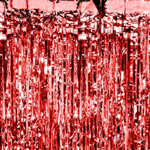Red Fringe Curtain Backdrop - Ellie and Piper