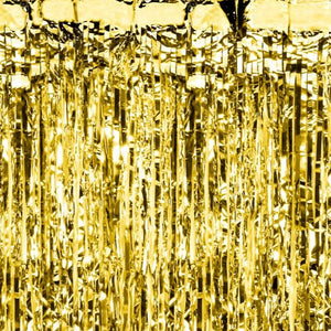 Gold Fringe Curtain Backdrop - Ellie and Piper