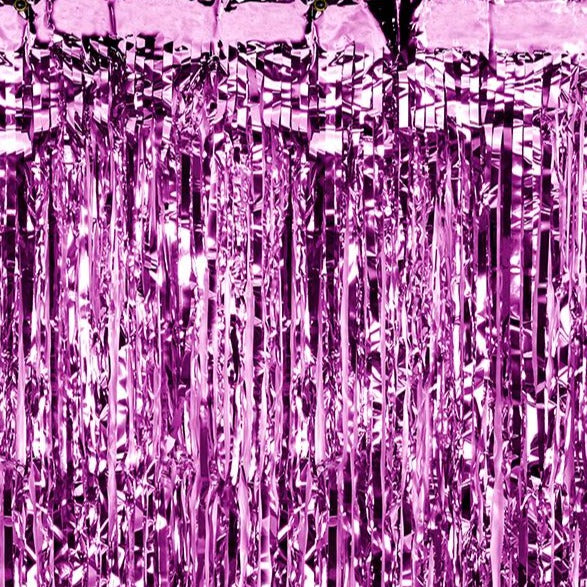 Purple Fringe Curtain Backdrop - Ellie and Piper
