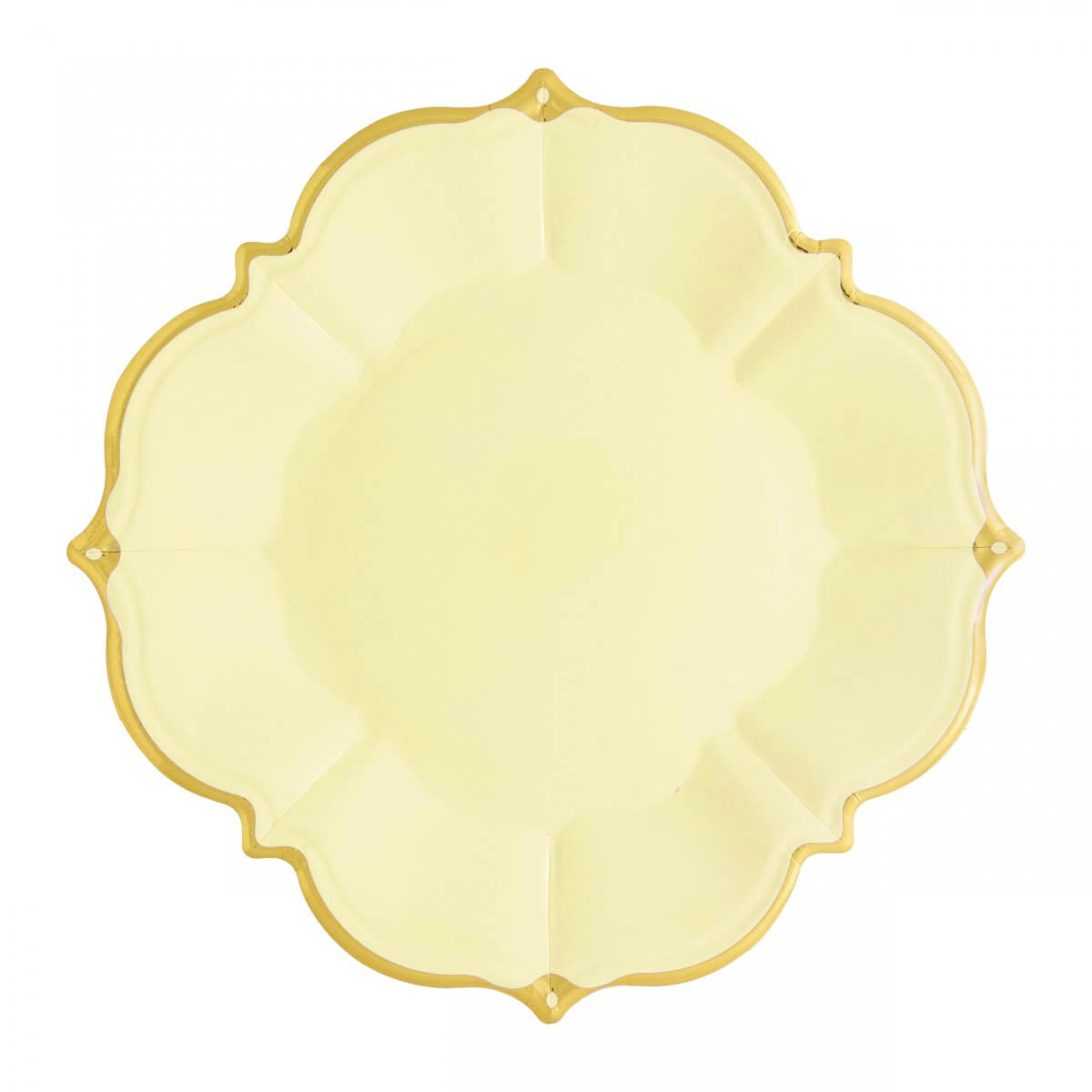 Amcrate amcrate paper dinner plates yellow, 8 1/2 inches paper