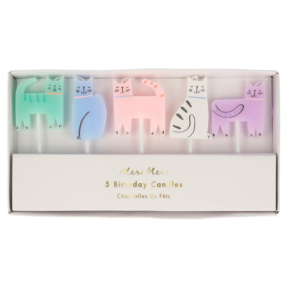 Cat Candles (Set of 5) - Ellie and Piper