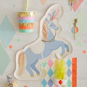 Circus Stallion Paper Plates - Ellie and Piper