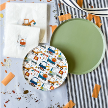 Matte Green Large Paper Plates - Ellie and Piper